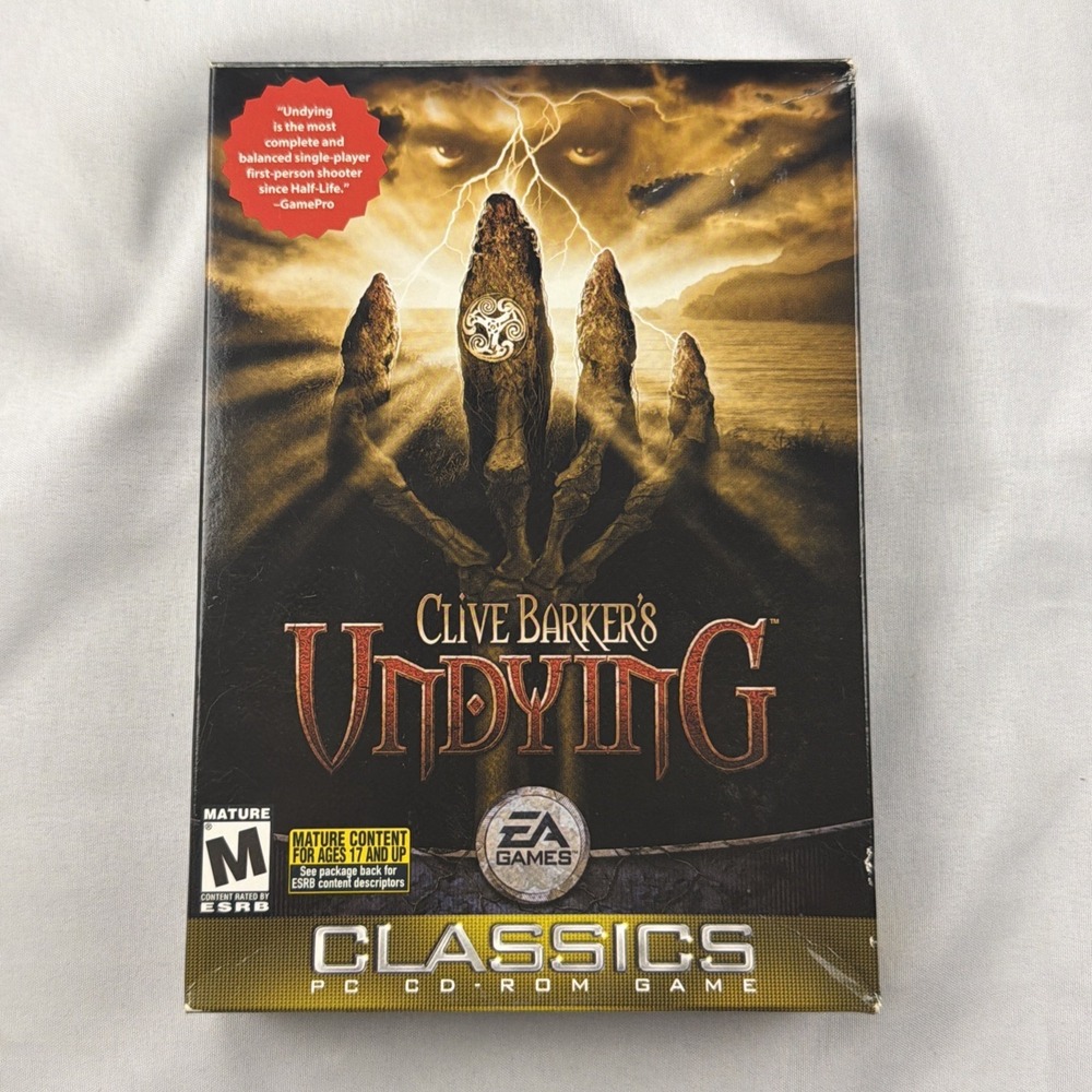 Clive Barker's Undying (PC CD-ROM, 2001) Original USA Game / Complete